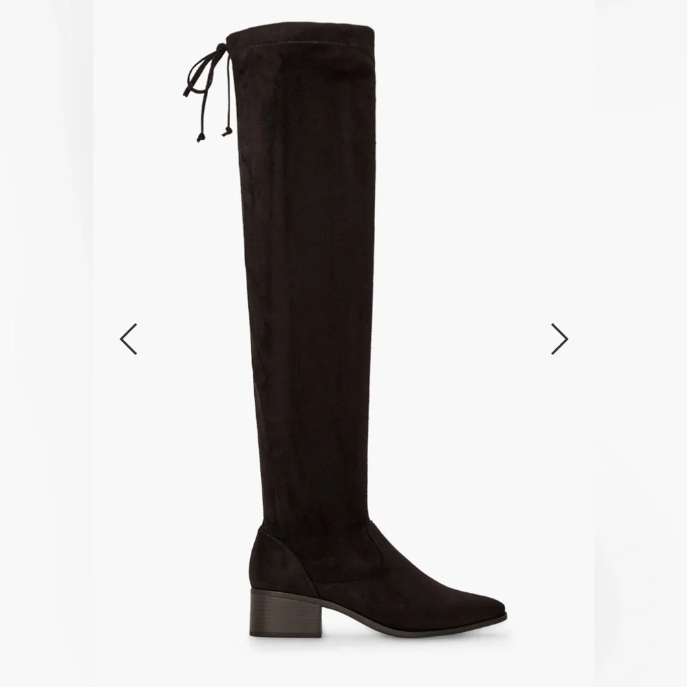 SHOE DAZZLE HANNAH OVER THE KNEE BOOT - BLACK SIZE 10 (NEW WITH TAGS)